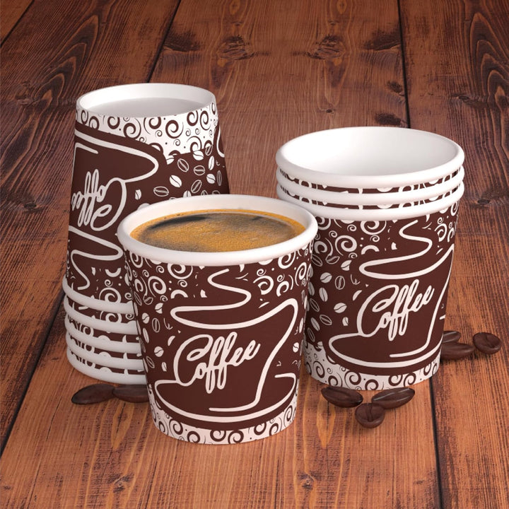 Eurocali 1000 Espresso Pappbecher 65ml Biologisch Abbaubare Kaffee Einwegbecher - Ökologisches Desig