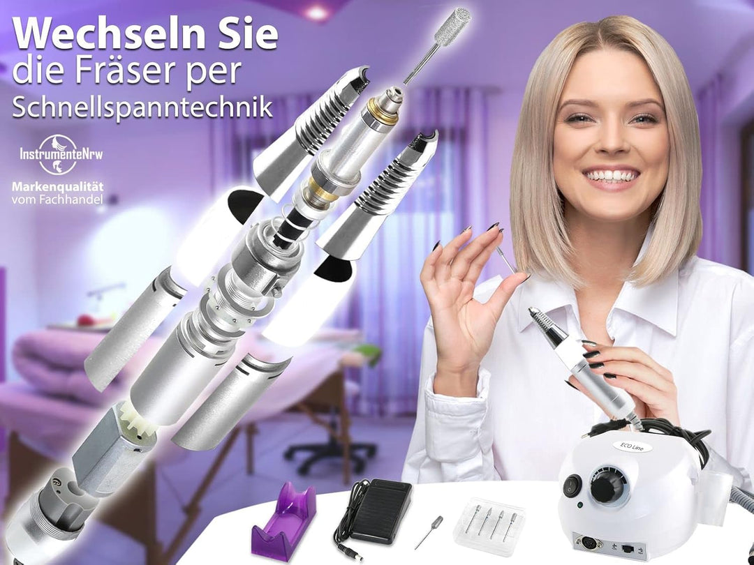 Elektrisches Maniküre/Pediküre-Set mit Hornhautentferner und Diamantschleifer - Spezial Fusspflege H