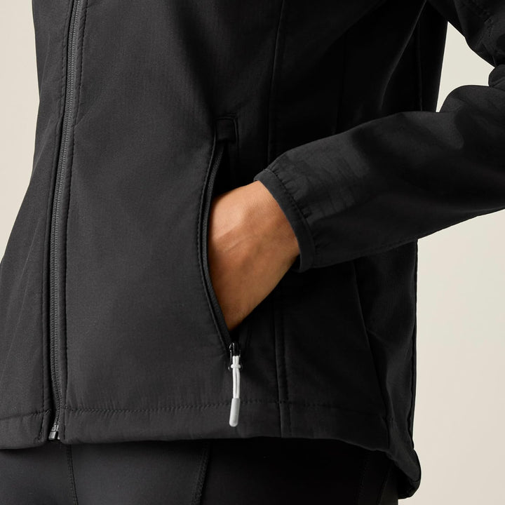 Regatta Womens Softshell Water Repellent Arec III Jacket 34 Schwarz, 34 Schwarz