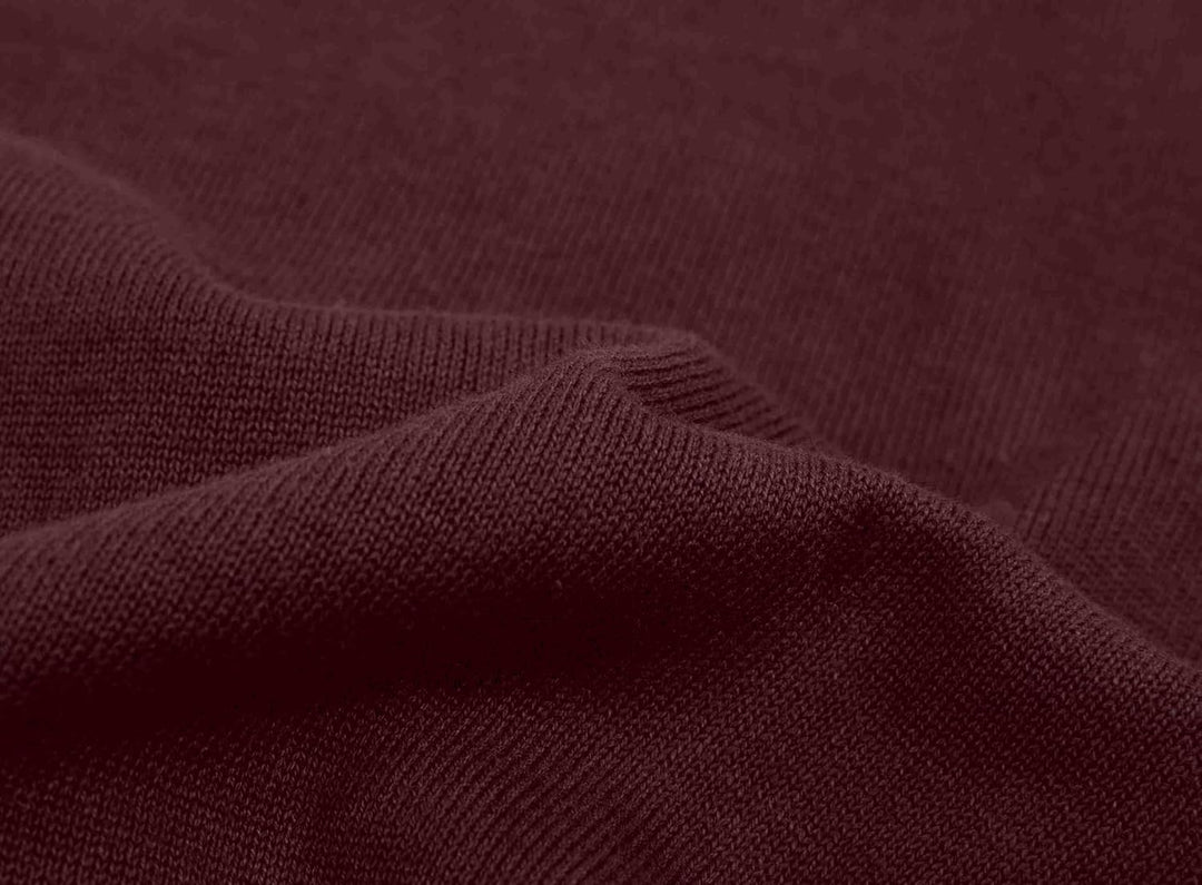 Krumba Herren Baumwolle Übergross V-Ausschnitt Klassik Pullover XXL Burgundy, XXL Burgundy