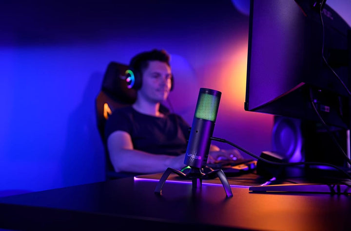 uRage Gaming Streaming-Mikrofon Stream 750 HD Illuminated, schwarz, Zwei Aufnahmearten: Cardioid und