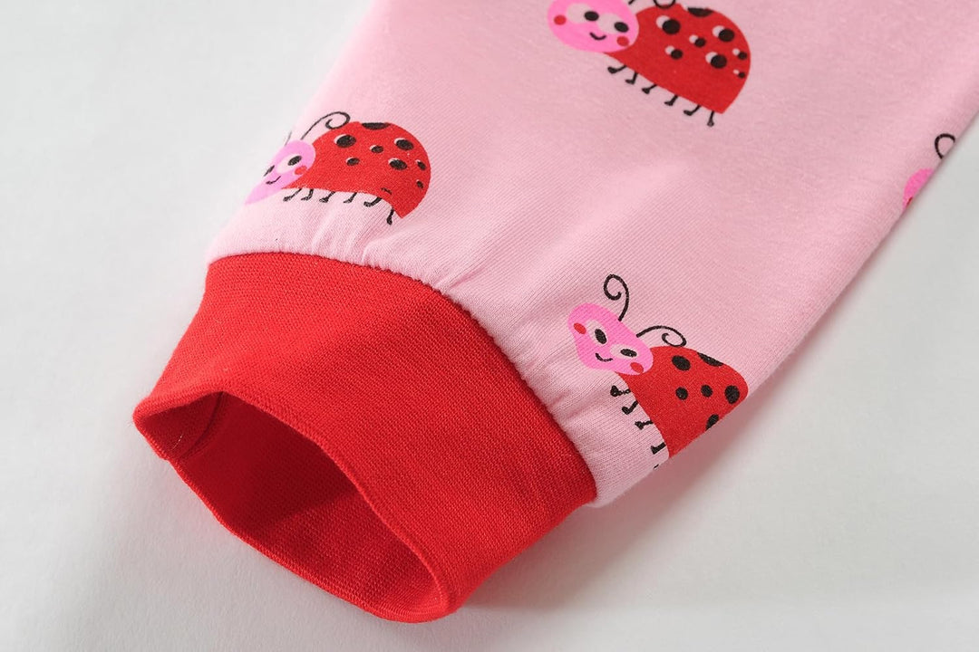 EULLA Kinder Mädchen Schlafanzüge Winter Pyjama Set Einhorn Meerjungfrau Schmetterling Marienkäfer G