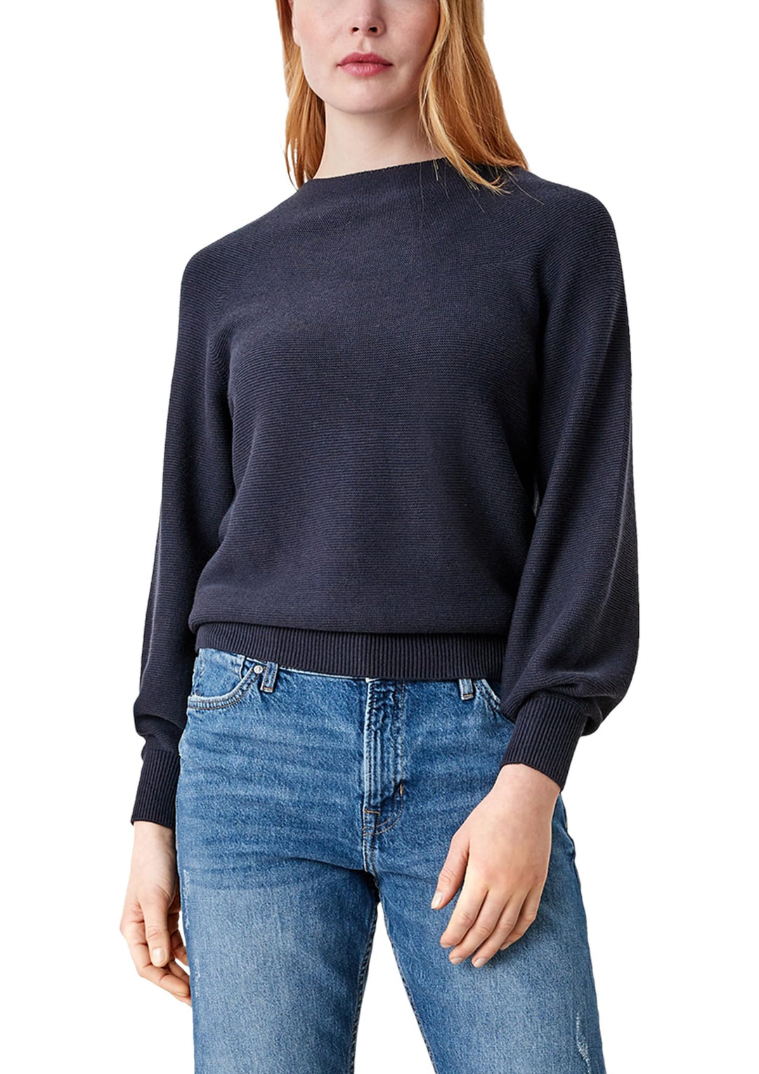 s.Oliver Strickpullover aus Viskosemix 34 5959_navy, 34 5959_navy