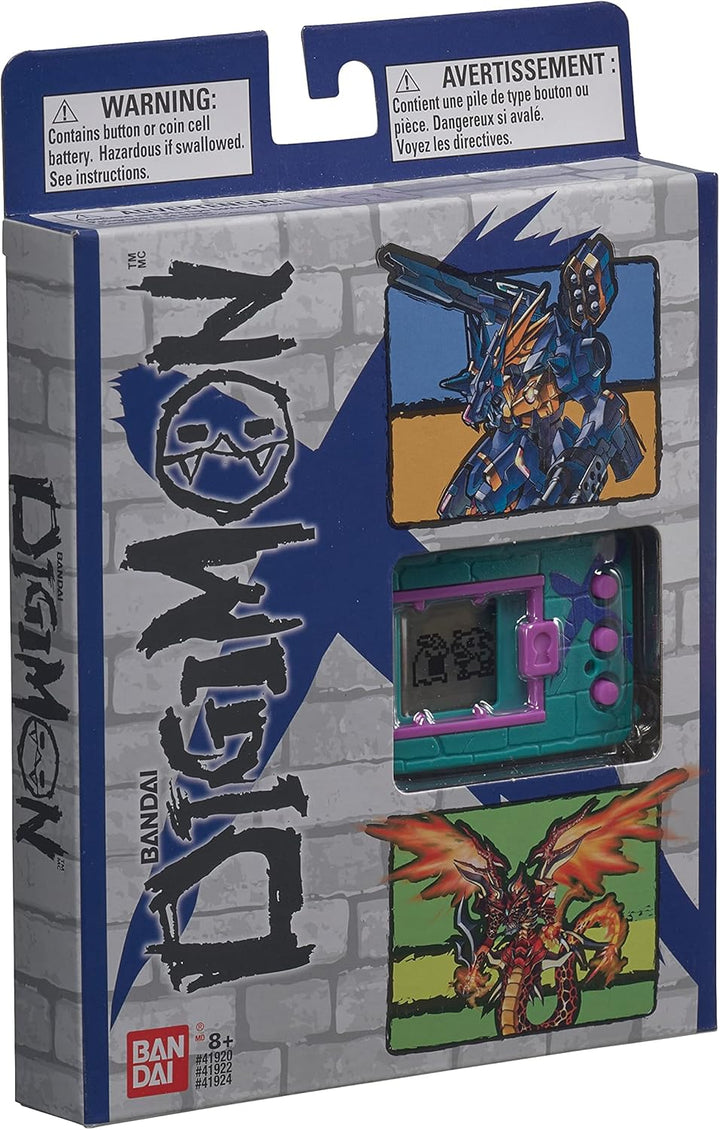 BANDAI Tamagotchi 41924NP DigimonX Virtual Monster Pet (Grün & Blau), Grün und Blau, Grün & Bla