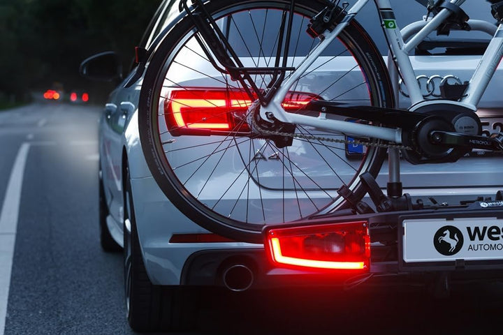 Westfalia bikelander Fahrradträger für die Anhängerkupplung | Kupplungsträger für 2 Fahrräder | E-Bi