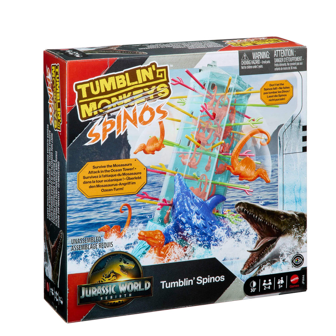 Mattel Games S.O.S. AffenalarmJurassic World: Die Wiedergeburt -Spiel für Kinder und Familie mit Oze