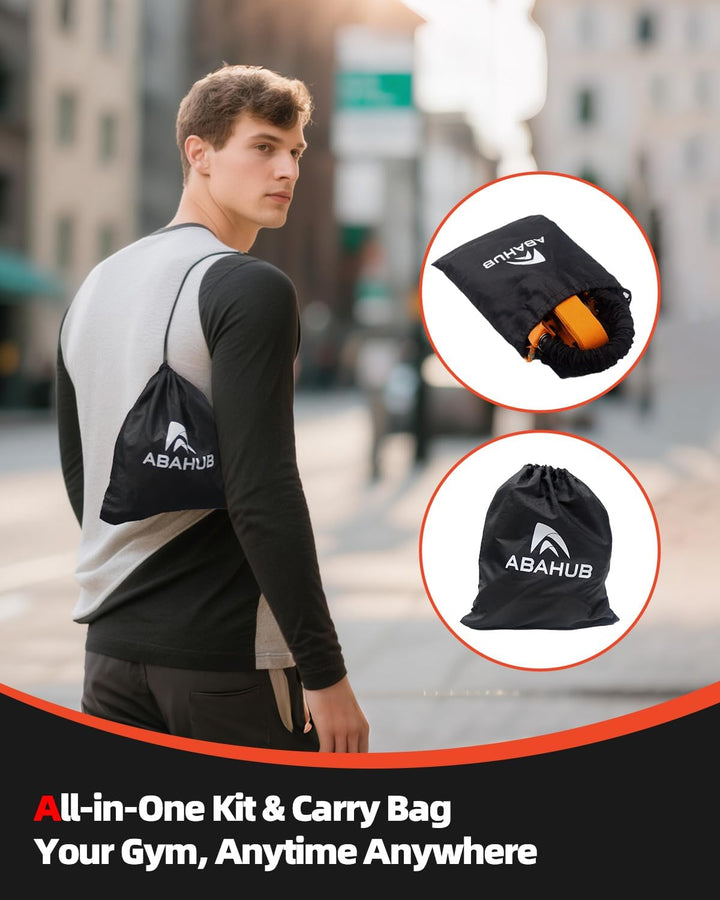 Abahub Klimmzugband Set Klimmzughilfe Widerstandsbänder Pull UP Band für Klimmzüge, Training zu Haus
