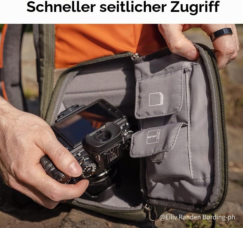 K&amp;F CONCEPT Kamerarucksäcke 20L, Grosse Camera Backpack 15,6 Zoll Laptopfach, Spritzwassergeschutzt