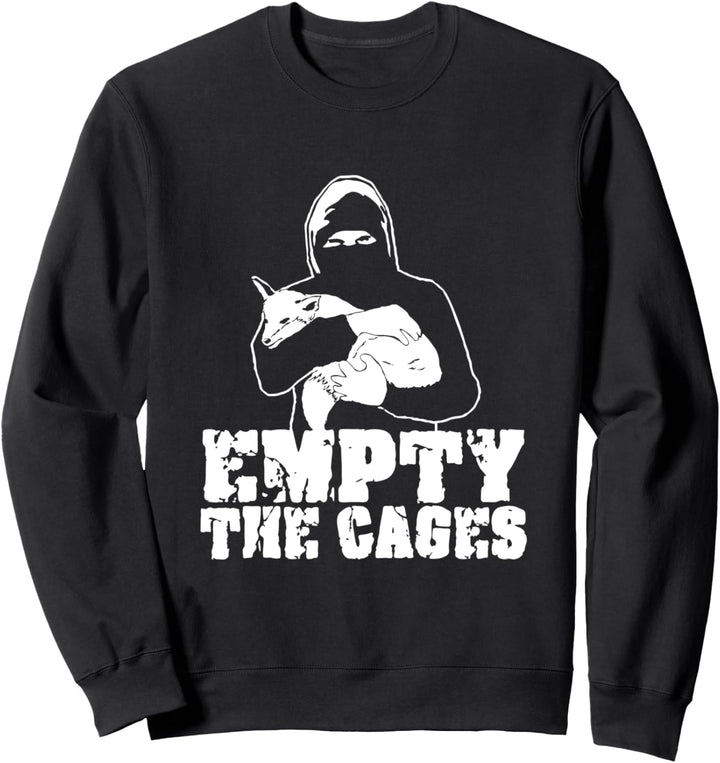 Leere The Cages T-Shirt ALF Animal Liberation Front Vegan Sweatshirt