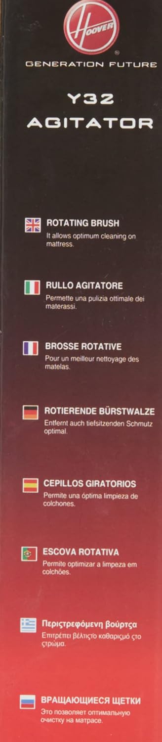 Hoover Y32 Walzenbürste für Ultra Vortex, Original, Schwarz King Size Schwarz, King Size Schwarz