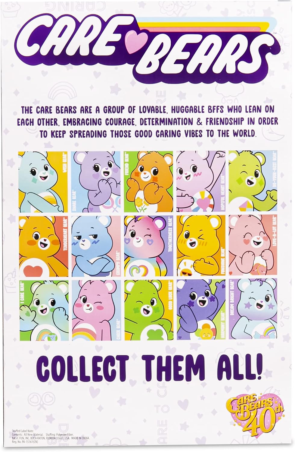 Care Bears ‎22425 35cm Medium Plush Dream Bright Bear, Collectable Cute Plush Toy, Cuddly Toys for C