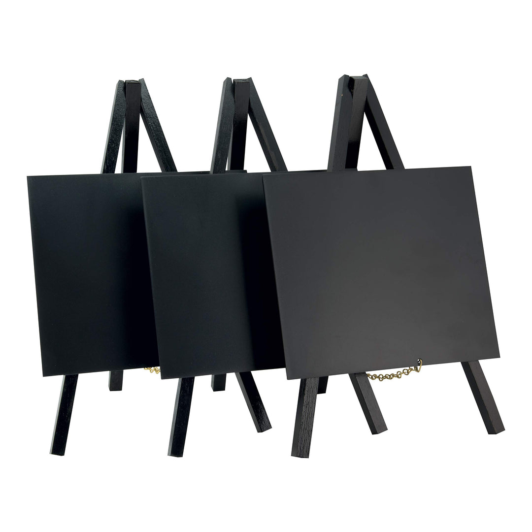 Mini-Tischstativ Kreidetafel - 24 x 15 cm in schwarz, Schwarz