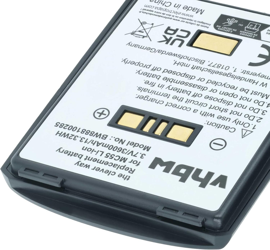 vhbw Akku kompatibel mit Symbol MC659B, MC67 Mobilcomputer PDA Scanner (3600 mAh, 3,7 V, Li-Ion)
