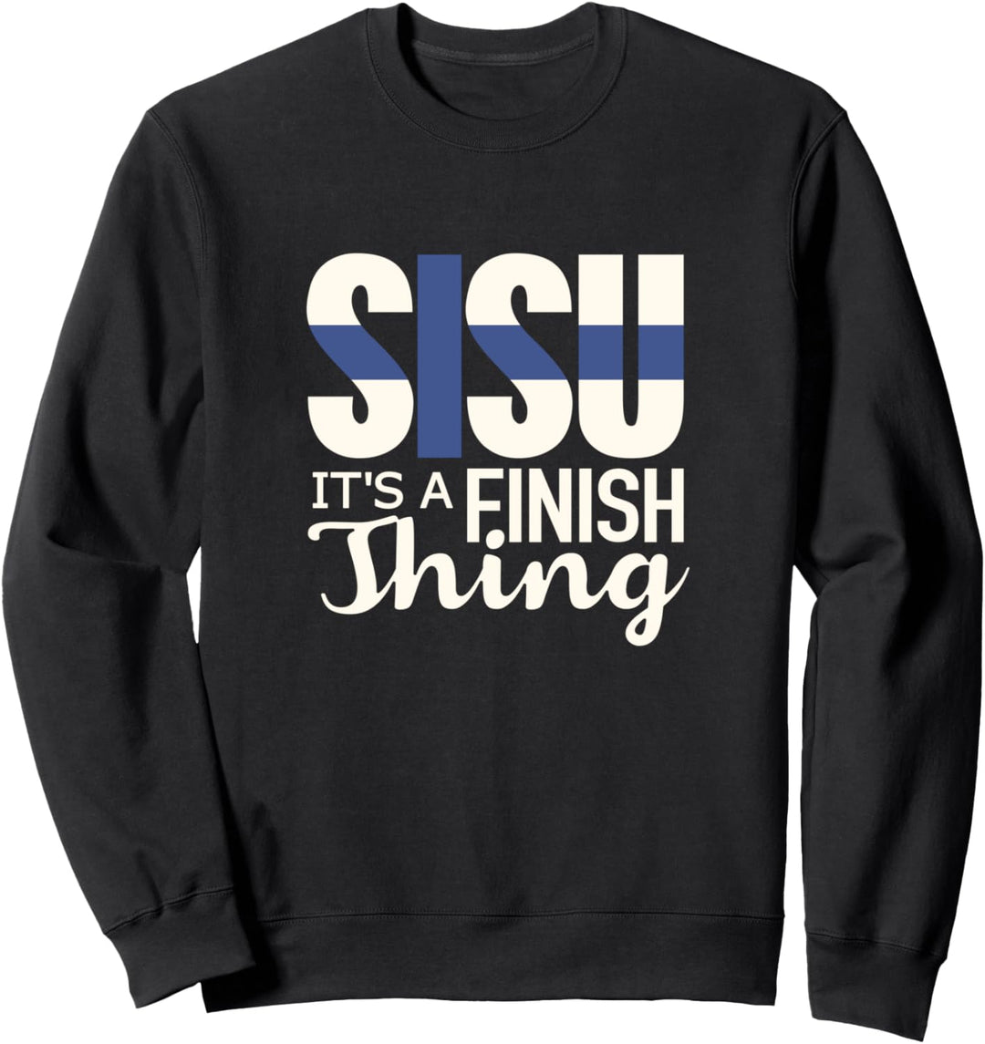 Sisu finnisches Schildhemd Finnland Suomi Sweatshirt