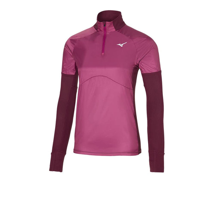 Mizuno Damen Hybrid Ls Tee Shirt XS Magenta Haze, XS Magenta Haze