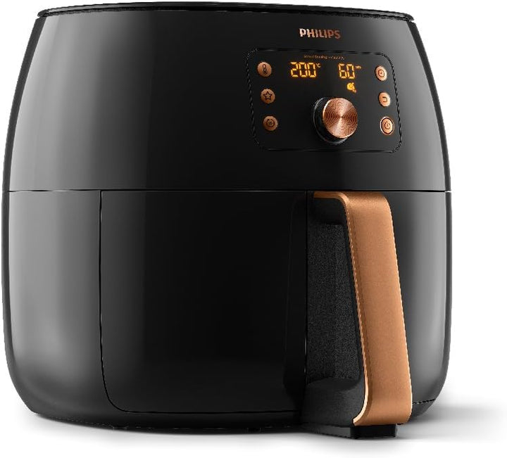 Philips Airfryer XXL mit Rapid Air Technologie - Heissluftfritteuse mit 7,3L Kapazität, 90% weniger
