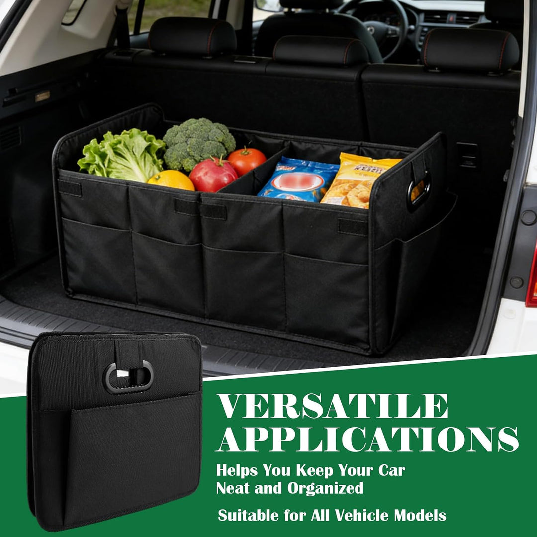 AKOLAFE 2 Stück XL Auto Kofferraum Organizer Faltbar Kofferraumtasche Auto Faltbox 75L Auto Kofferra