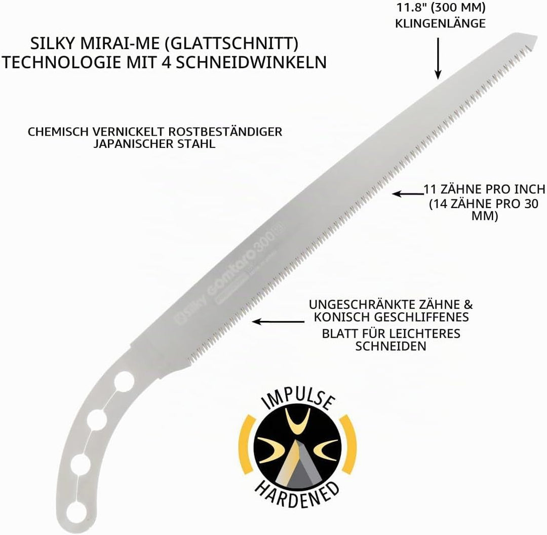 Silky Nur Ersatzklinge GOMTARO 300 mm feine Zähne (105–30)