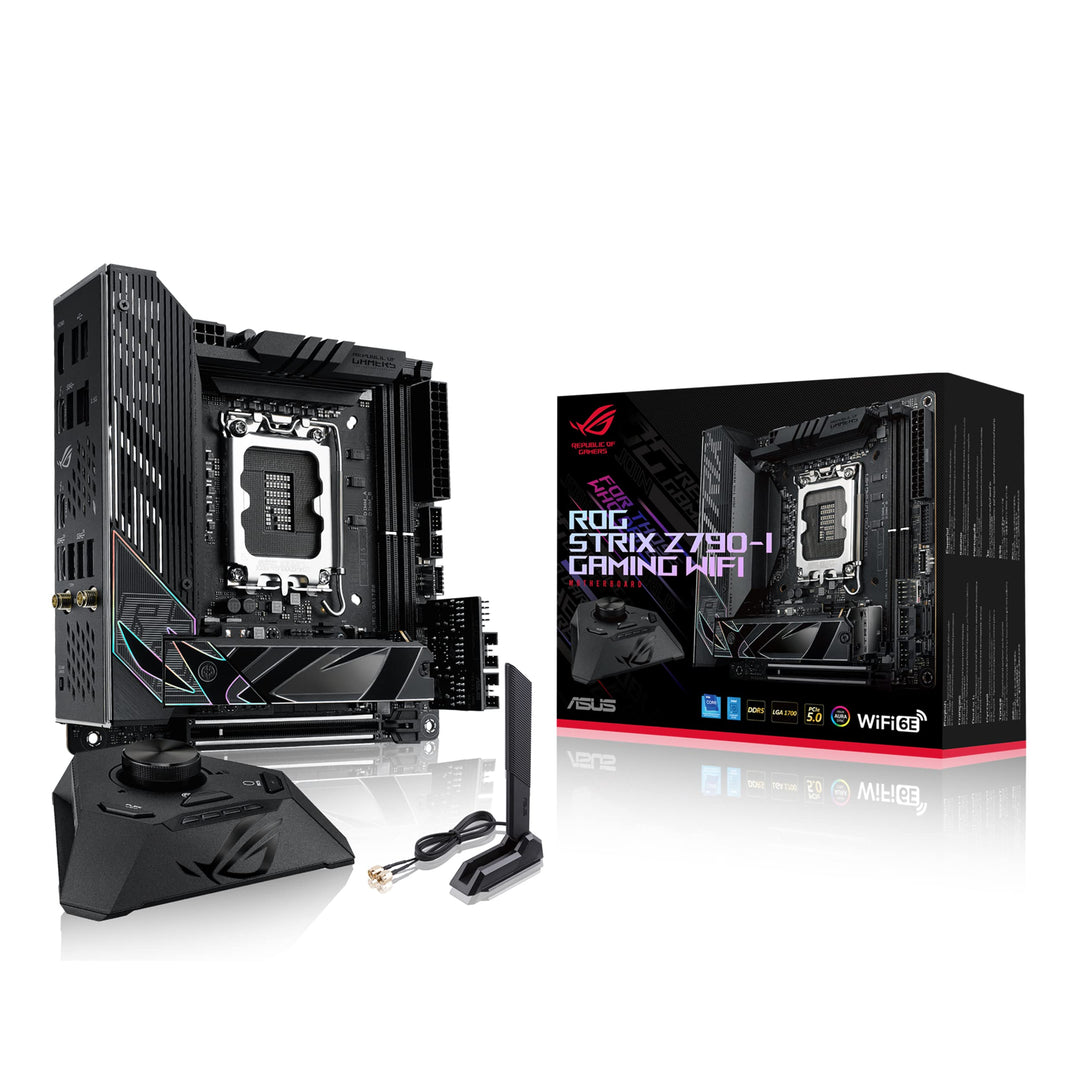 ASUS ROG Strix Z790-I Gaming WIFI Mainboard Sockel Intel LGA1700 (mini-ITX, DDR5 Speicher, 2x M.2, P