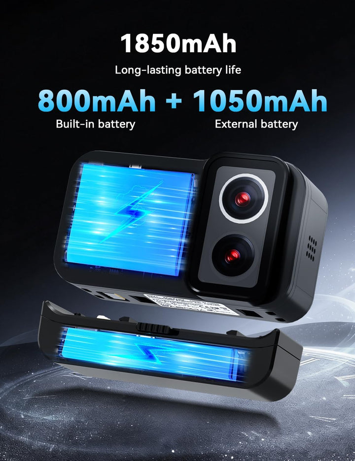 SVBONY SVGo 4K30FPS Unterwasserkamera, WiFi Action Cam, EIS Stabilisierung, Wasserdicht Bis 30m, Mag