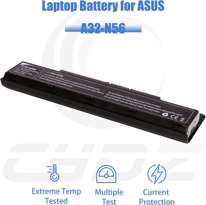 CYDZ® A32-N56 10.8V 5200mAh Laptop akku A31-N56 A33-N56 für ASUS N46 N46EI N46J N46JV N46V N46VB N46