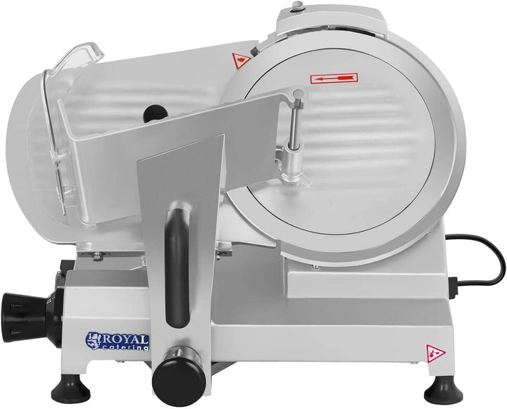 Royal Catering Aufschnittmaschine Allesschneider Brotschneidemaschine RCAM-250 (48 x 38 x 37 cm, 150