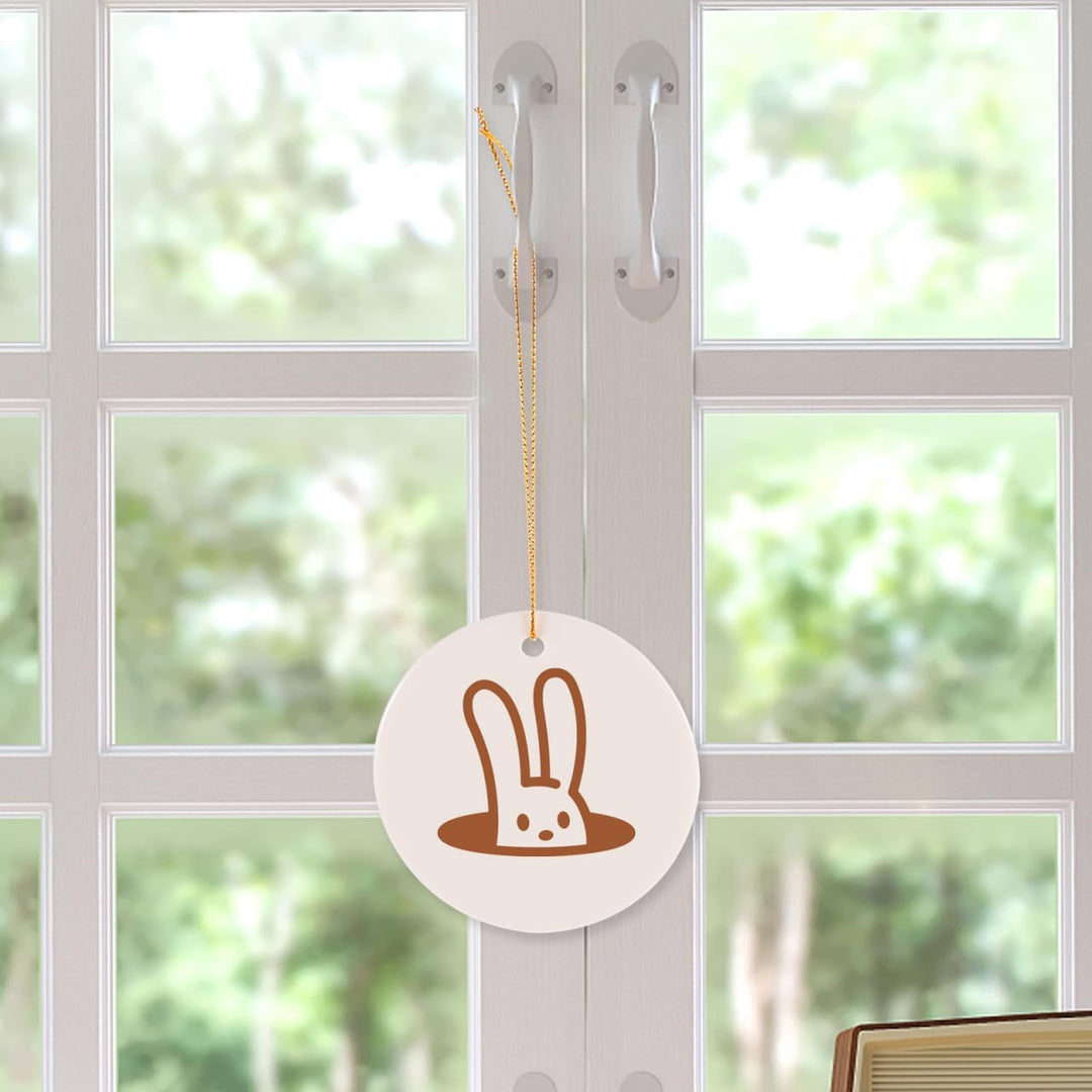6 STK Anhänger Aus Keramik Keramikhandwerk Keramikornamentrohlinge Keramikscheiben-Ornament Sublimat