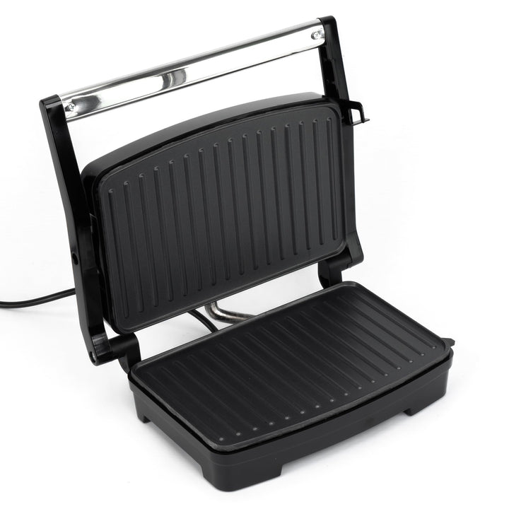 Sandwichmaker, Panini-toaster, Elektrischer Grill, Schwarz, 1000W