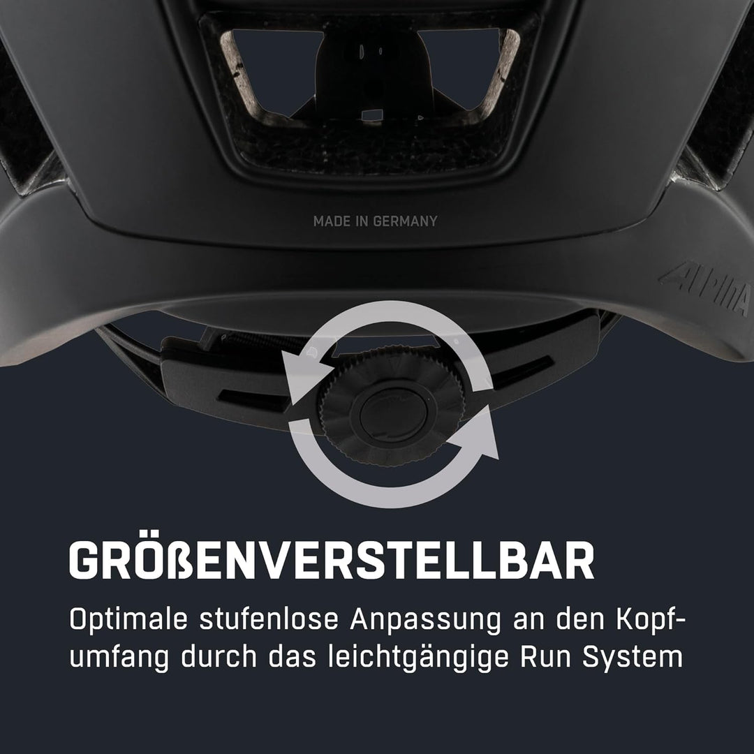Alpina Kamloop - Stossabsorbierender, Sicherer und individuell anpassbarer Urbaner Fahrradhelm, für