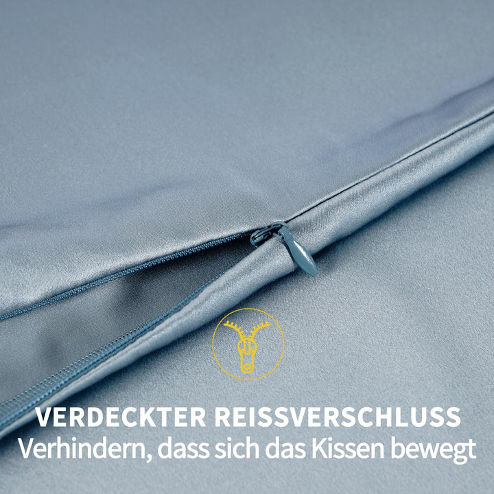ZIMASILK Kissenbezug aus 100% Seide für Haare und Haut. Doppelseitige 19 Momme Reine Maulbeerseide K