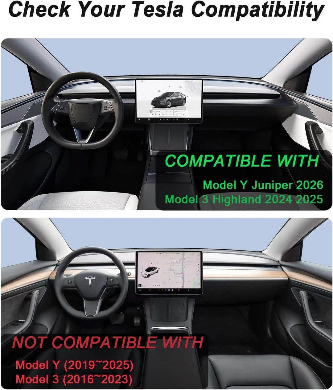 Auto Magnetische Handyhalterung für Tesla Model 3 Highland &amp; Model Y Juniper 2026, MagSafe Autohalte