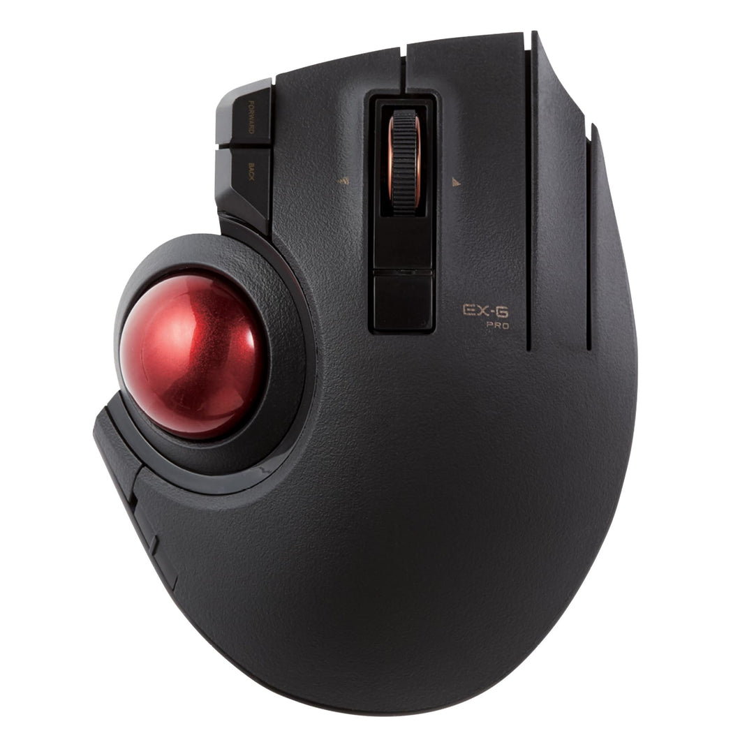 ELECOM Kabelgebundene / drahtlose / Bluetooth-Trackball-Maus, 8-Tasten-Funktion mit reibungsloser Tr