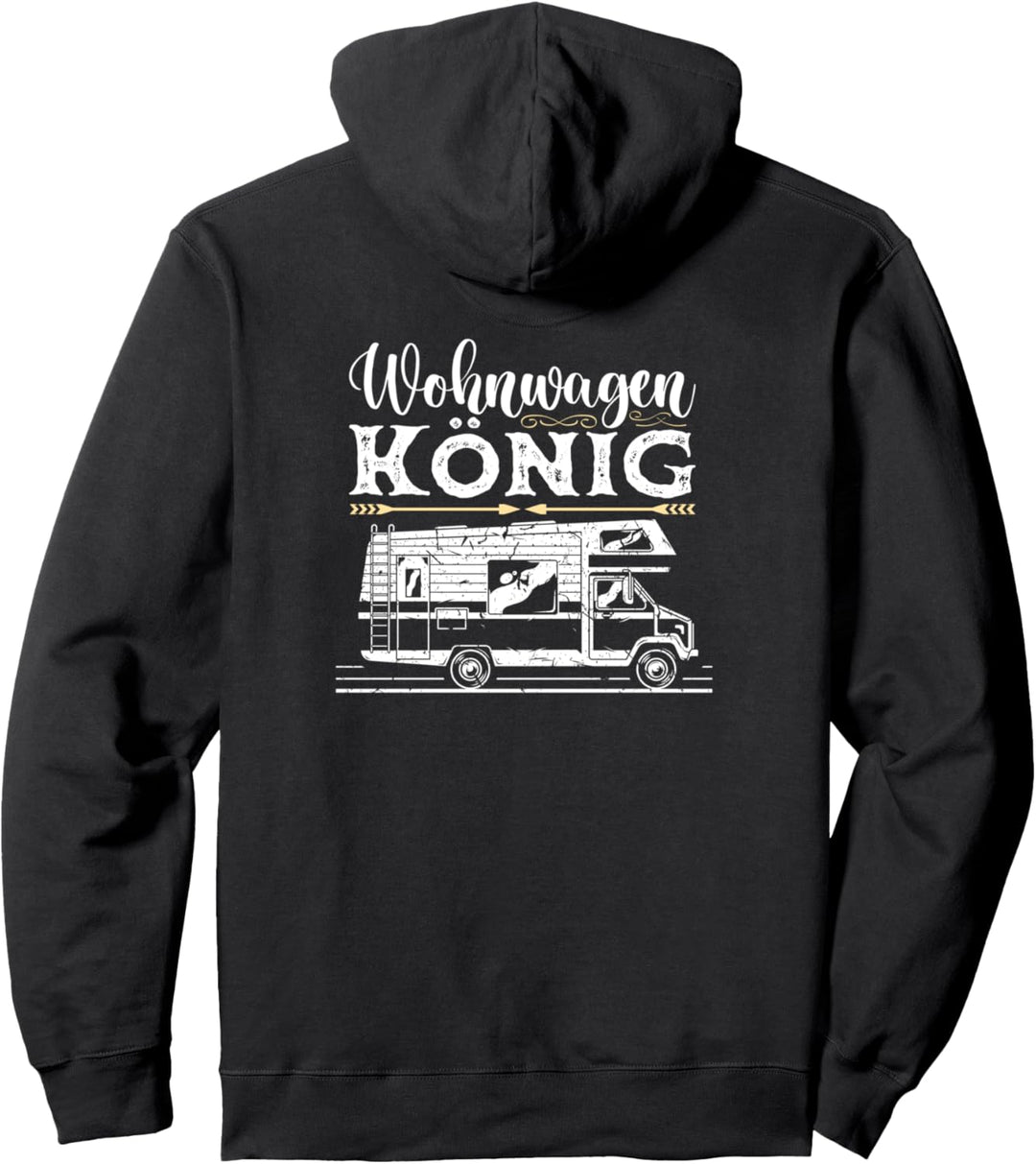 Wohnmobil Camping Womo Wohnwagen König Pullover Hoodie