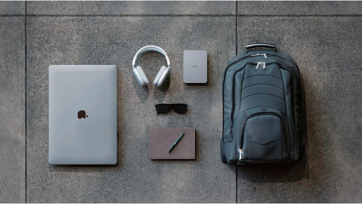 LaCie MOBILE DRIVE V2 Moon 1TB tragbare externe Festplatte, 2.5 Zoll, Mac & PC, silber, inkl. 2 Jahr