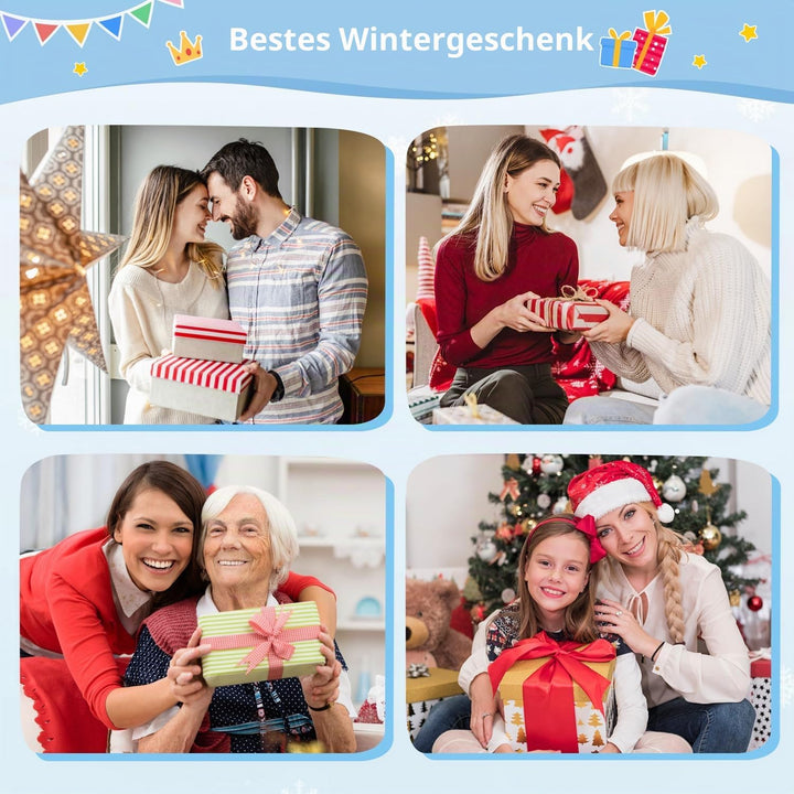 Handwärmer Taschenwärmer Set, 6 Stücke Taschenwärmer Wiederverwendbar Kinder mit Winter Motiven, Kle