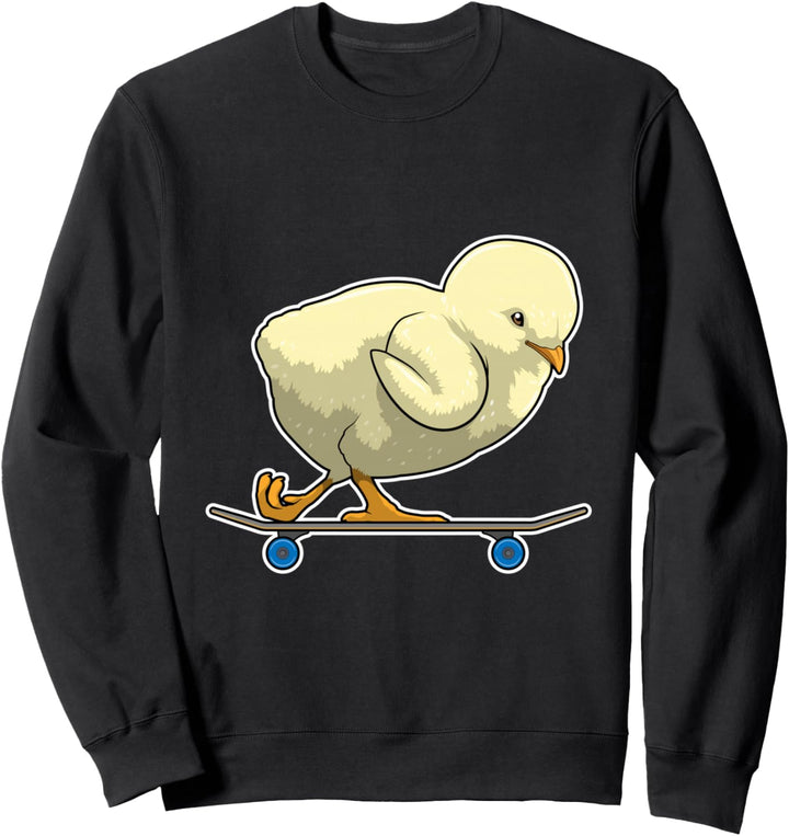 Küken Skater Skateboard Sport Sweatshirt