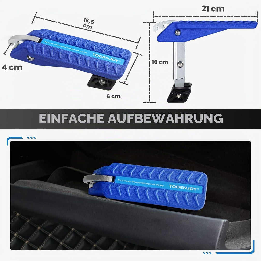 TOOENJOY 2022 Auto Türstufe, klappbarer Auto Türpedal mit 5 eintsellbaren Winkeln, Universal Car Doo