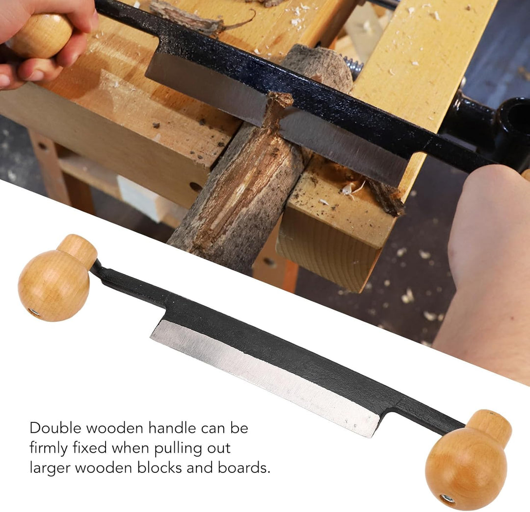 banapoy Zieh-Messer, Wolfram-Stahl 6 Zoll Straight Draw Knife Entrindungswerkzeug, Anti-Rutsch Holzg
