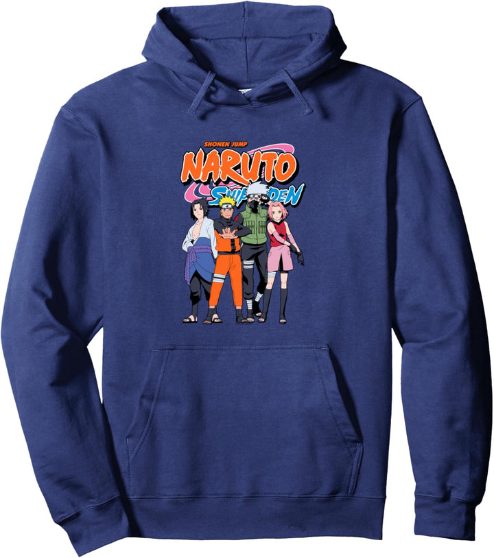 Naruto Shippuden Team 7 mit Naruto Logo Pullover Hoodie