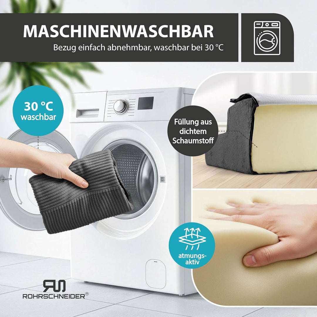 Rohrschneider Hundetreppe kleine Hunde | Made in EU | Haustiertreppe mit Rutschfester Unterseite | K