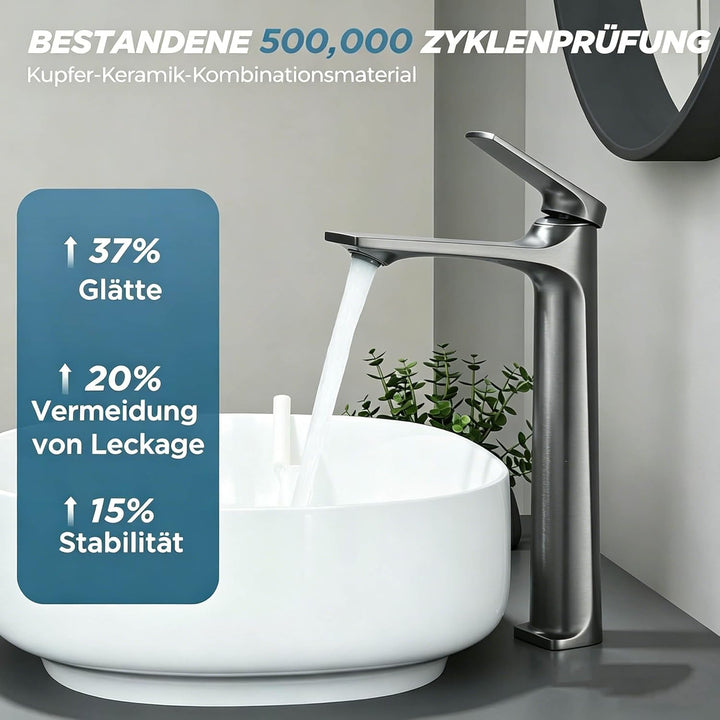 Waschtischarmatur, Wasserhahn Bad, Waschbecken Badarmatur, Einhand Mischbatterie modern – Armatur Ba