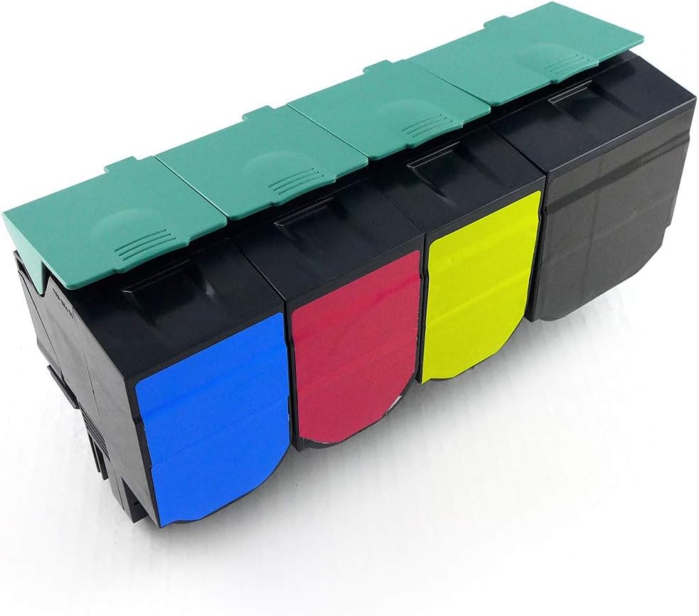 Green2Print Toner Toner-Set, 4 Kartuschen 1x 2500, 3X 2000 Seiten passend für Lexmark X543DN, X544N,