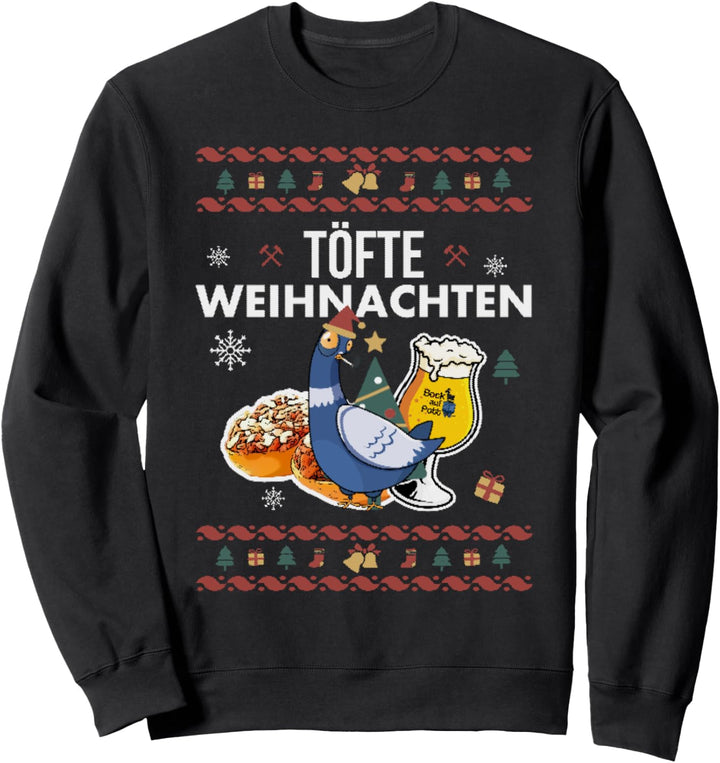 Töfte Weihnachten - Ruhrpott Flamingo Ugly Christmas Sweater Sweatshirt
