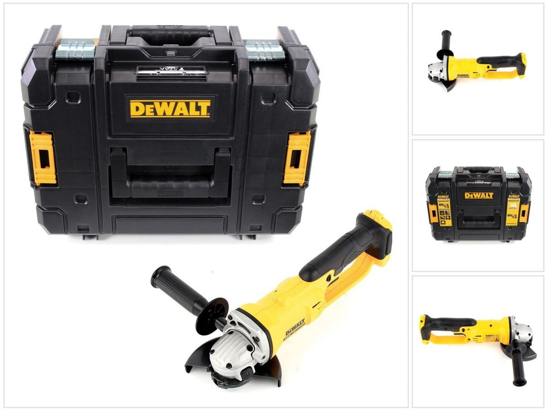 Dewalt 18 Volt 125 mm Akku-Winkelschleifer DCG412NT (flaches Getriebegehäuse, werkzeuglose verstellb
