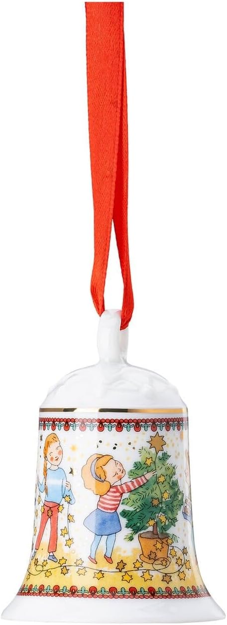 DKG utils 3 x Porzellanglocke 2024 Weihnachtsglocke 