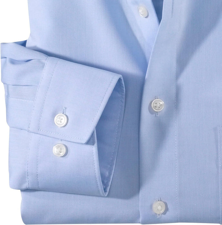 OLYMP Herren Oberhemd Langarm Luxor,Uni,Comfort fit,New Kent 39 Bleu 11, 39 Bleu 11