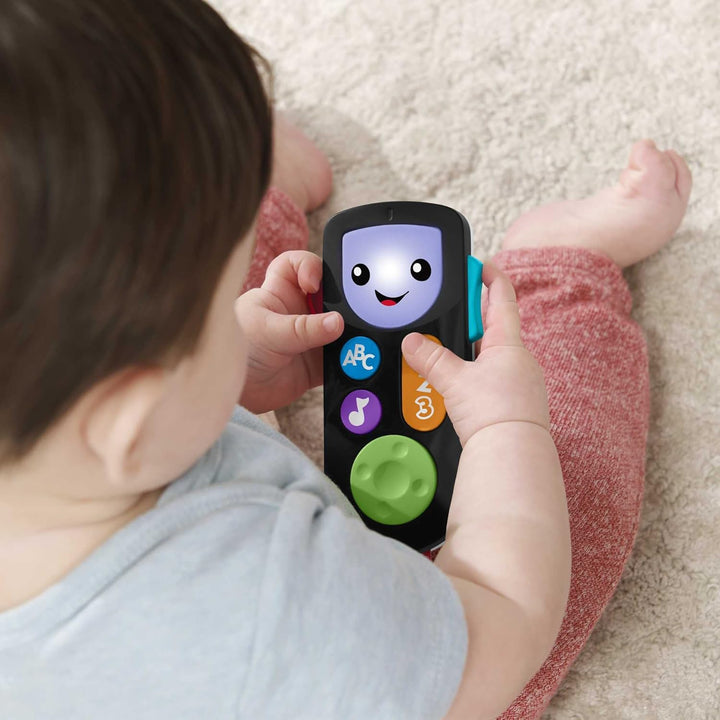 Fisher-Price Lernspass Smart TV Fernbedienung – elektronische Spielzeug-Fernbedienung mit Lerninhalt