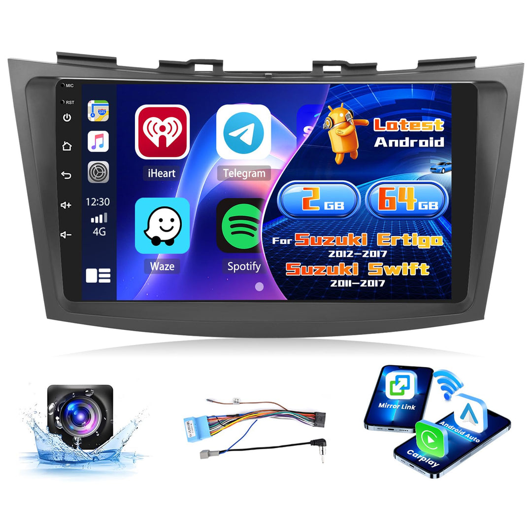 Radio für Suzuki Ertiga 2012-2017 Suzuki Swift 2011-2017 Android 15 2+64G mit Wireless CarPlay Andro