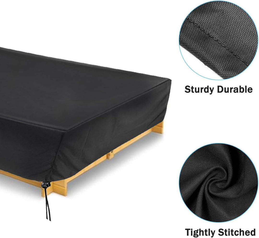 Herbst Sandkasten Abdeckung 200x200cm Wasserdicht 210D Oxford-Stoff Kordelzug Sandkastenabdeckung fü