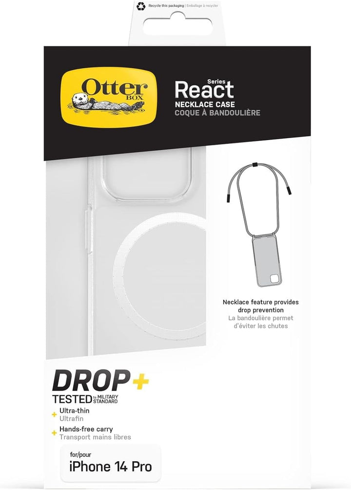 OtterBox React Necklace Hülle mit MagSafe für iPhone 14 Pro, ultraschlanke, schützende Hülle mit Ver